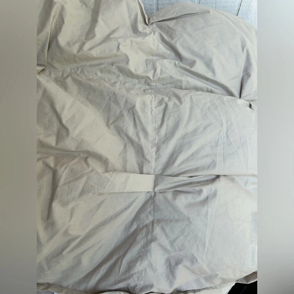 PARACHUTE Organic Cotton Puff Comforter $339 LIKE NEW BONE Full / Queen